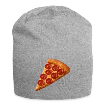 Pizza Salami - Jersey Beanie - heather grey - Front