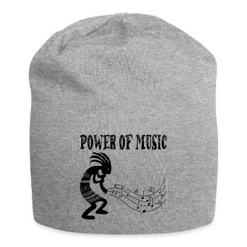 Schwarzer Stammesmusiker - Jersey-Beanie - Grau meliert - Vorne