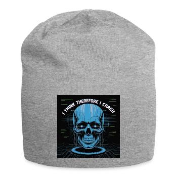 Squelette cybernétique de la réflexion - Bonnet en jersey - gris chiné - Devant