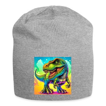 dinosaur - Jersey Beanie - heather grey - Front