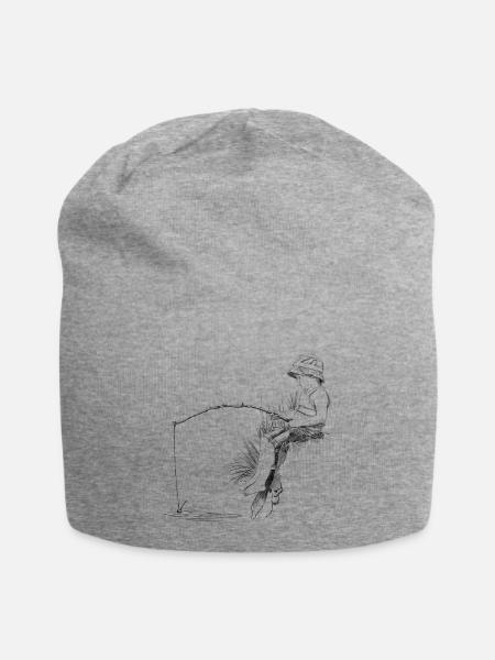 Angler - Jersey-Beanie - Grau meliert
