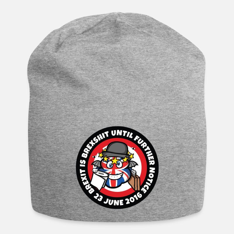 Pas de Brexit ! - Bonnet en jersey - gris chiné