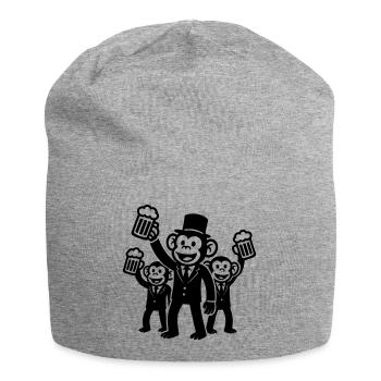 Enterrement de vie de jeune fille Singe Fête Marié - Bonnet en jersey - gris chiné - Devant