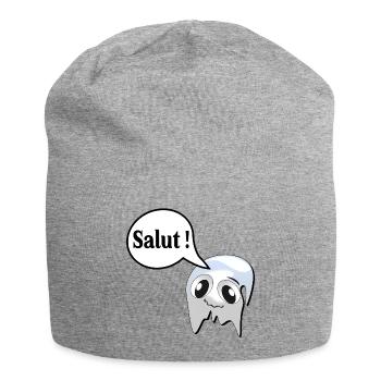 Salut Fantôme - Bonnet en jersey - gris chiné - Devant