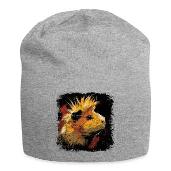 Guinea Pig Punk Rock - Jersey Beanie - heather grey - Front