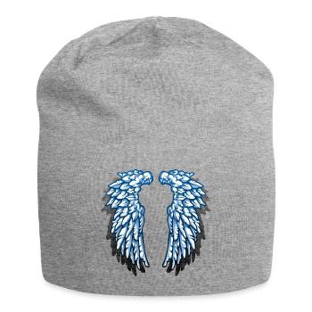 Je suis un ange - Bonnet en jersey - gris chiné - Devant