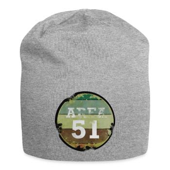 Vintage area 51 - Jersey Beanie - heather grey - Front