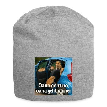 Hamsterabenteuer_im_blauen_Auto - Bonnet en jersey - gris chiné - Devant