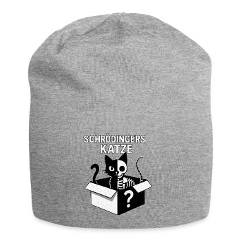 Schrödingers Katze Box-Design - Jersey-Beanie - Grau meliert - Vorne