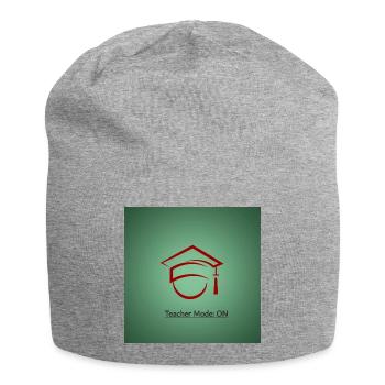 « T-shirt La connaissance, c’est le pouvoir » - Bonnet en jersey - gris chiné - Devant