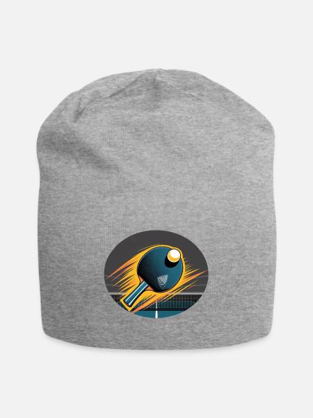 Pingpong Tischtennis Power Aufschlag Impuls - Jersey-Beanie - Grau meliert