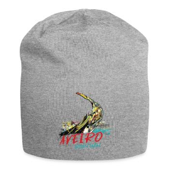 Colorful bow moliceiro boat lagoon of Aveiro - Jersey Beanie - heather grey - Front