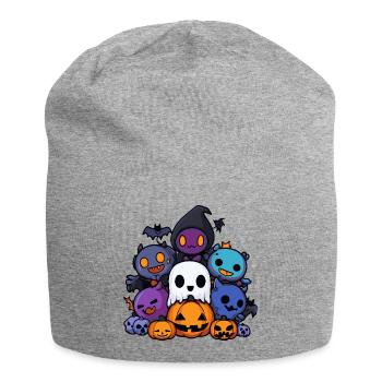 Halloween Party Figures Comic - Jersey Beanie - heather grey - Front