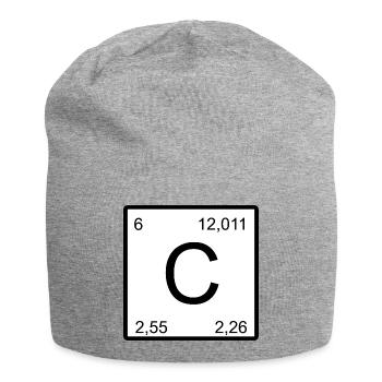 Carbon Symbol C - Jersey Beanie - heather grey - Front