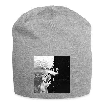 De la lumière aux ténèbres - Bonnet en jersey - gris chiné - Devant