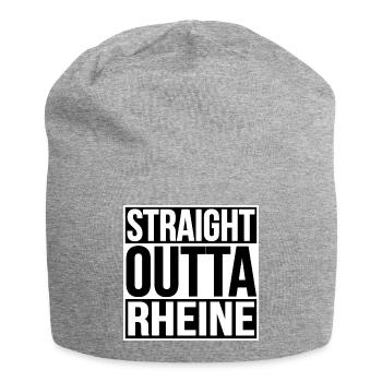 STRAIGHT OUTTA RHEINE - Jersey-Beanie - Grau meliert - Vorne