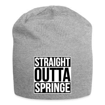 STRAIGHT OUTTA SPRINGE - Jersey-Beanie - Grau meliert - Vorne