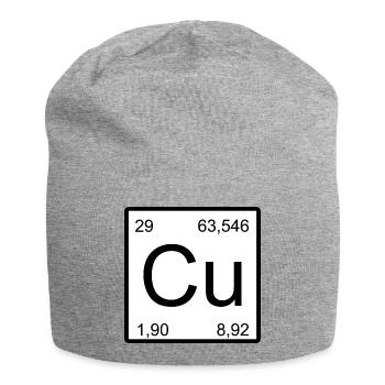 Kupfer Element Stil - Jersey-Beanie - Grau meliert - Vorne