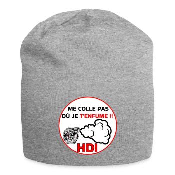 Me colle pas hdi - Bonnet en jersey - gris chiné - Devant