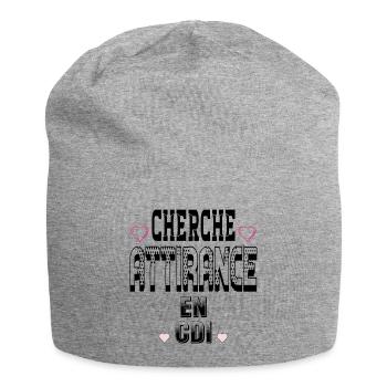 Looking for attraction on a permanent contract - Jersey Beanie - heather grey - Front