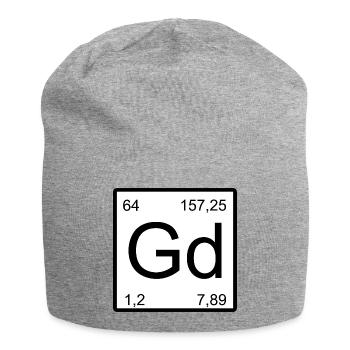 Gd Elementar Minimal Grafik - Jersey-Beanie - Grau meliert - Vorne