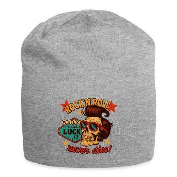 Rock'n'roll never dies! - Bonnet en jersey - gris chiné - Devant