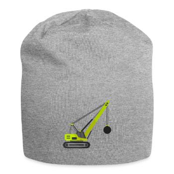 Wrecking ball crane - Jersey Beanie - heather grey - Front