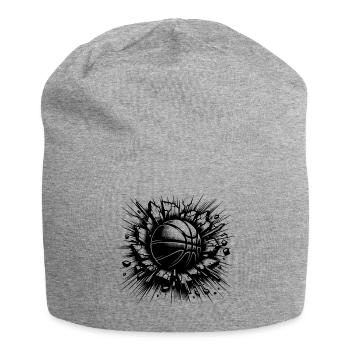 Basketball throw destroys a wall - Jersey Beanie - heather grey - Front