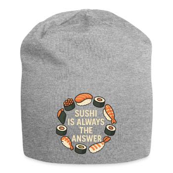 Le sushi est toujours la solution - Bonnet en jersey - gris chiné - Devant