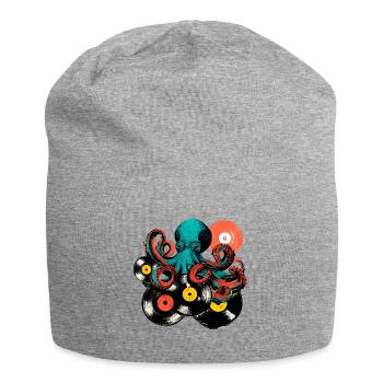 Mix vinyle Octopus - Bonnet en jersey - gris chiné - Devant