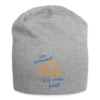 Ein Croissant bitte - Jersey-Beanie - Grau meliert - Vorne