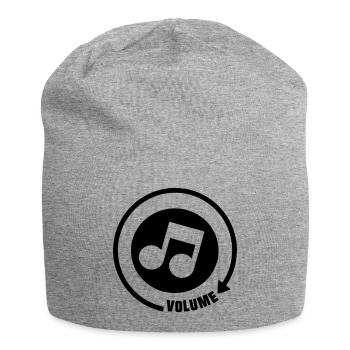 Volume_knop music tone - Jersey Beanie - heather grey - Front