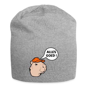 Alles gut - Jersey-Beanie - Grau meliert - Vorne