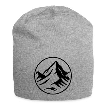 Sommet de l’icône de la montagne - Bonnet en jersey - gris chiné - Devant