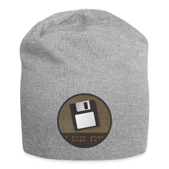 disquette - Bonnet en jersey - gris chiné - Devant
