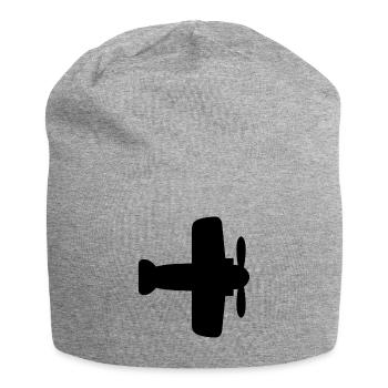 Avion - Bonnet en jersey - gris chiné - Devant