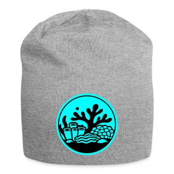 Coral Symbol Coral Reef Ocean - Jersey Beanie - heather grey - Front