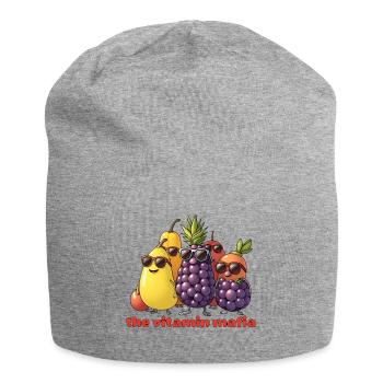 Troupe de fruits de la Mafia de la Vitamine - Bonnet en jersey - gris chiné - Devant
