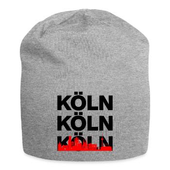 COLOGNE SKYLINE – DOM POWER ! - Bonnet en jersey - gris chiné - Devant