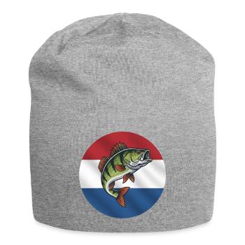 Perch Fishing Netherlands - Jersey Beanie - heather grey - Front