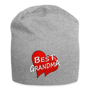 best Grandma - Jersey Beanie - heather grey - Front