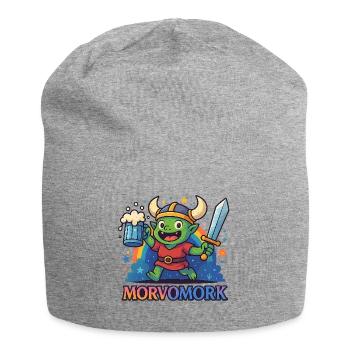 Gobelin Viking Héros amusant - Bonnet en jersey - gris chiné - Devant