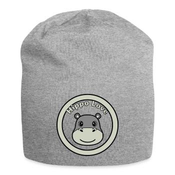 Hippo Love Hippo Logo Badge - Bonnet en jersey - gris chiné - Devant