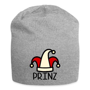 Prince's Cap Carnival Prince - Jersey Beanie - heather grey - Front
