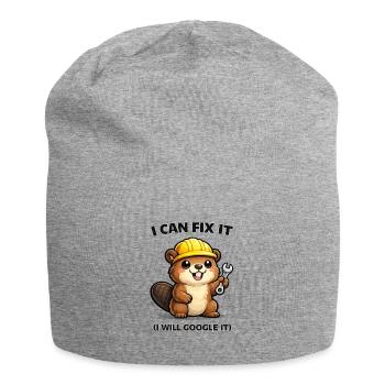 Biber Mechaniker: I Can Fix It - Jersey-Beanie - Grau meliert - Vorne