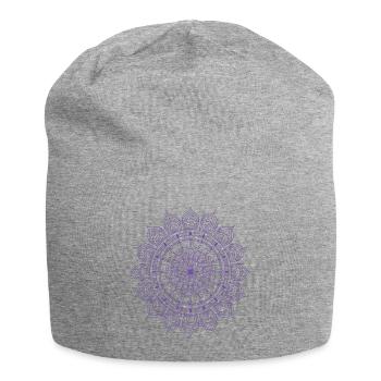 Mandala - Jersey Beanie - heather grey - Front
