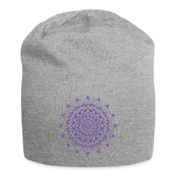 Mandala - Jersey Beanie - heather grey - Front