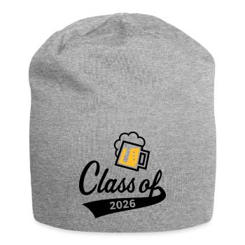 Class Of 2026 (Abschlussklasse / Bier / 2C POS) - Jersey-Beanie - Grau meliert - Vorne