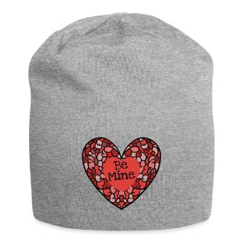 Mosaïque complexe de cœur Sois À Moi - Bonnet en jersey - gris chiné - Devant
