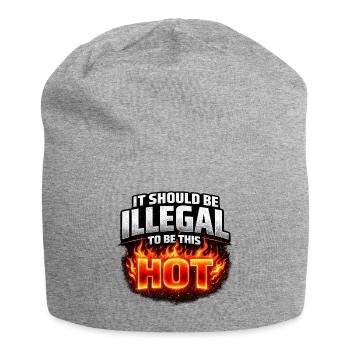 It Should Be Illegal to Be This Hot - Jersey-Beanie - Grau meliert - Vorne